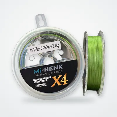 Mi-Henk 4X Örgülü Olta İpi