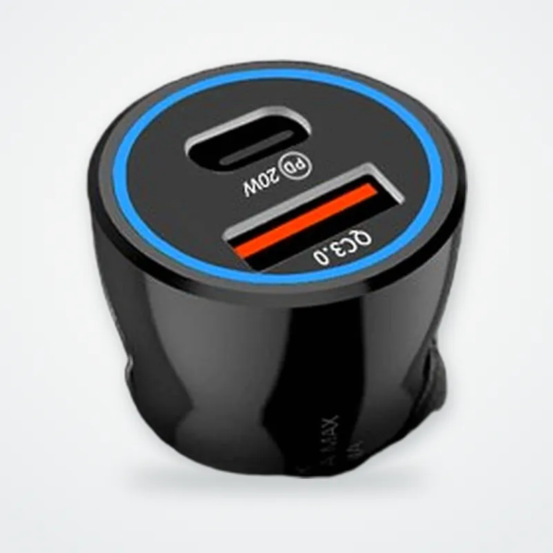 Type-C + USB Araç Hızlı Şarj Kiti - görsel 5