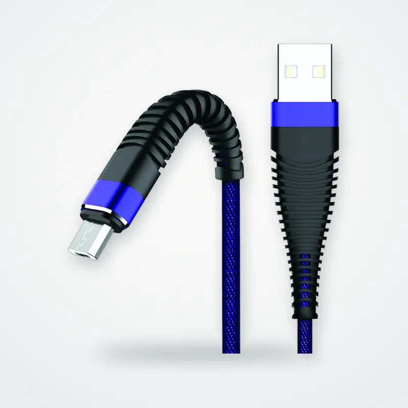 Micro USB Hasır Hızlı Şarj Kablosu - görsel 3