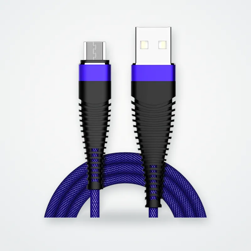 Micro USB Hasır Hızlı Şarj Kablosu