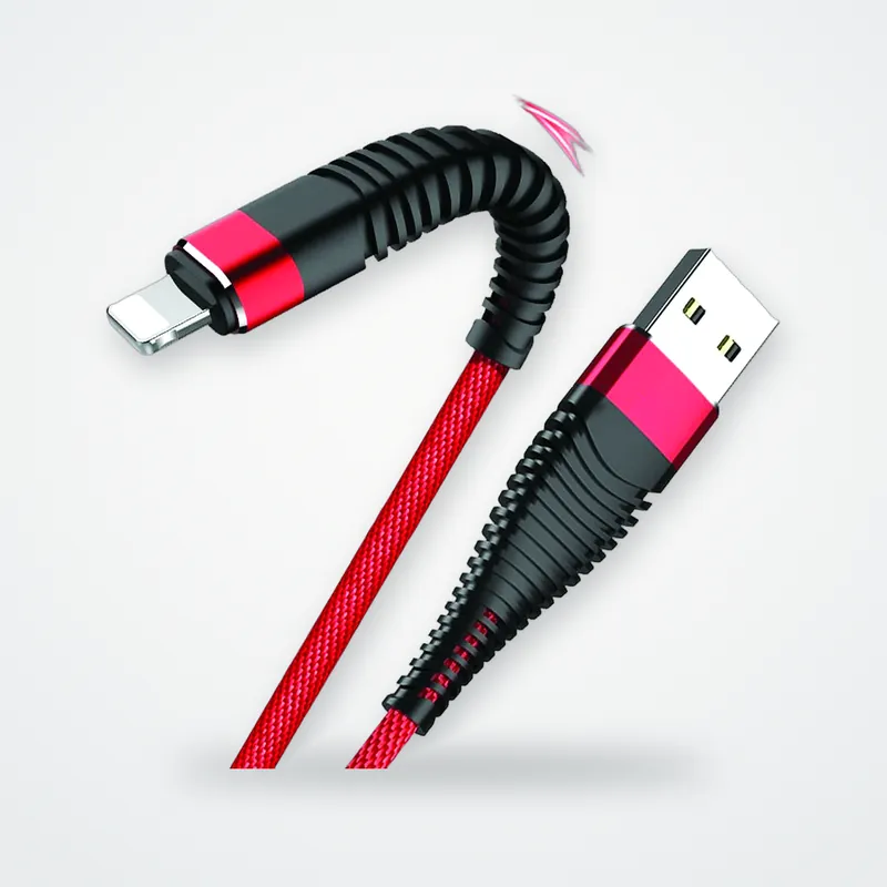 iPhone Hasır Hızlı Şarj Kablosu - görsel 3