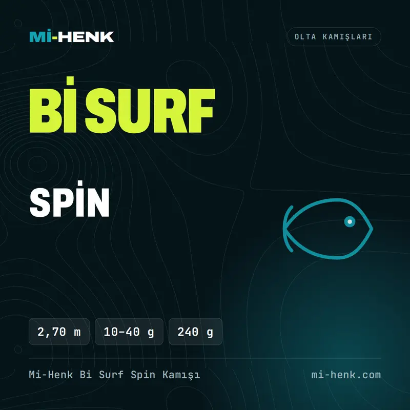 Mi-Henk Bi Surf Spin Kamışı