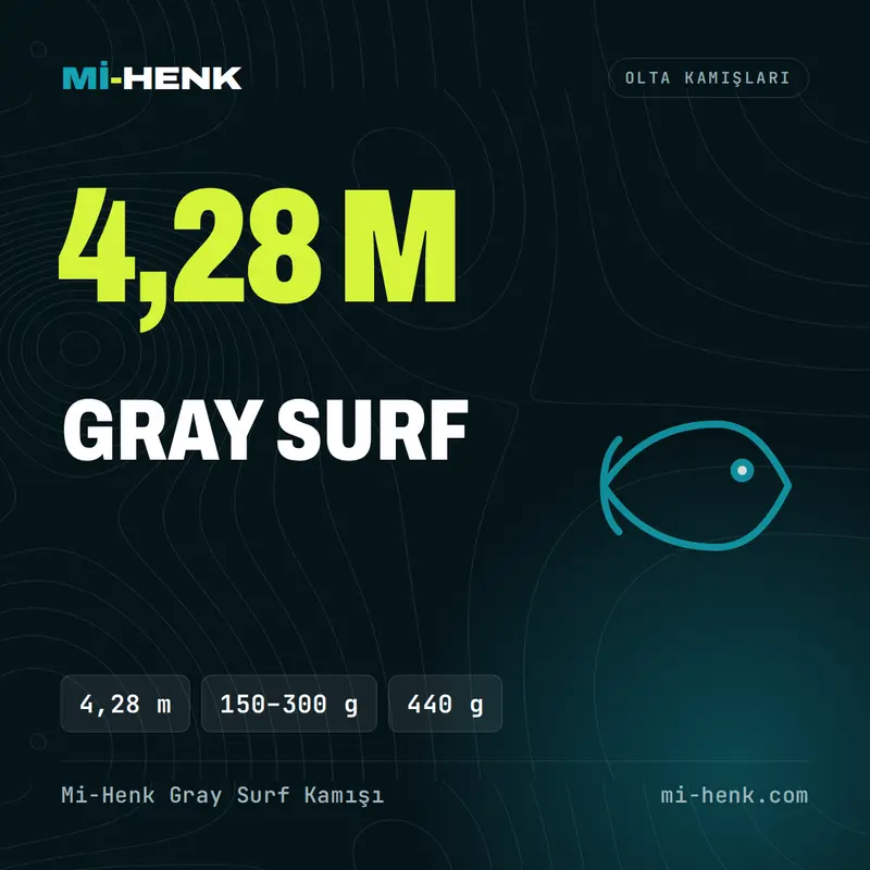 Mi-Henk Gray Surf Kamışı